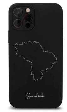 CASE OBUDOWA PLECKI CZARNE SANDŻAK IPHONE 13 PRO