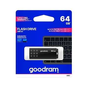 Флеш-накопитель GOODRAM UME3 64 ГБ USB 3.0 черный