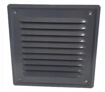 KRATKA WENTYLACYJNA KOMINOWA 14x14 cm METALOWA GRAFIT SIATKA PRZECIW OWADOM