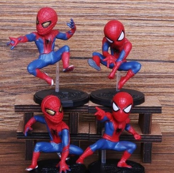 Фигурки для торта «Человек-паук» 4 шт.