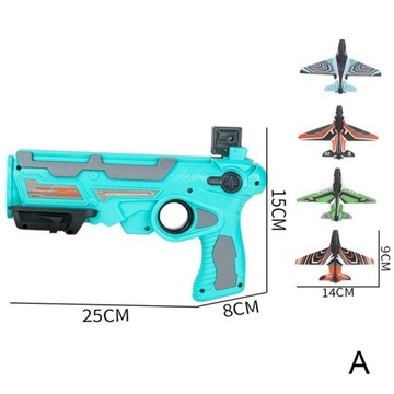 Pistolet WYRZUTNIA SAMOLOTÓW + 4x SAMOLOT automat