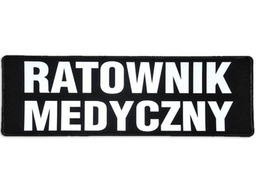 Emblemat RATOWNIK MEDYCZNY odblaskowy na rzepie