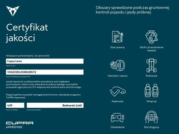 Cupra Leon II Sportstourer 2.0 TDI 150KM 2024 Cupra Leon Bezwypadkowy / Salon Polska / Serwis, zdjęcie 8