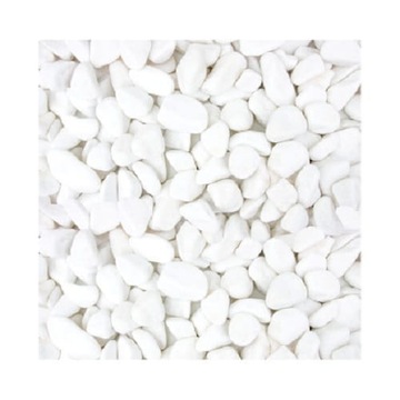 Галька белая садовая THASSOS греческая 3-6см 20кг