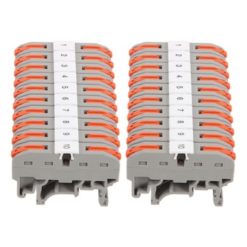 20 КОМПЛЕКТОВ ЭЛЕКТРИЧЕСКИХ БЛОКОВ НА DIN-РЕЙКУ
