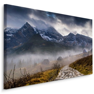Obraz Mglisty KRAJOBRAZ Górski Natura 3D 120x80