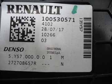 DACIA LODGY DOKKER RADIÁTOR 272708657R Z KLIMA