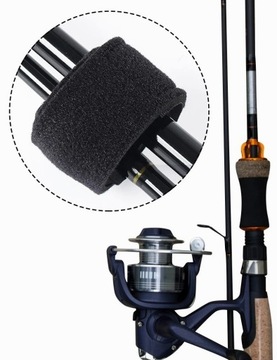 НАБОР 2x НЕОПРЕНОВЫХ ЗАЖИМА НА ВЕЛКРО ДЛЯ ДЕГУСТАЦИИ УДОЧЕК И ПАЛОК 25см