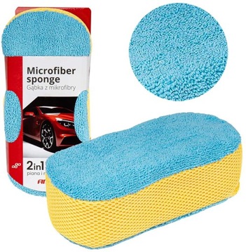 GĄBKA DO MYCIA CZYSZCZENIA AUTA SAMOCHODU MIKROFIBRA DETAILING NIE RYSUJE