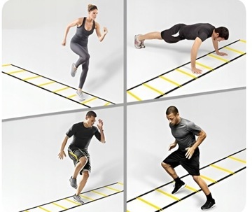 ПРОФЕССИОНАЛЬНЫЙ ФУТБОЛЬНЫЙ КОМПЛЕКТ КООРДИНАЦИОННО-ТРЕНИРОВОЧНАЯ ЛЕСТНИЦА + КОНУСЫ