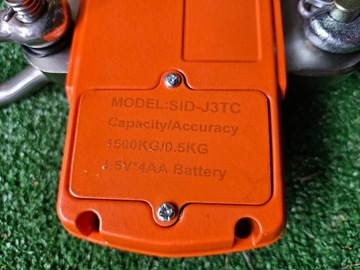 SIDEON Крановые весы Крановые весы 1,5 т 1500 кг Батарейки для дистанционного управления BigBag