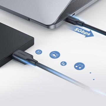 UGREEN FAST CABLE USB-C TO MICRO USB B 3.0 TO DRIVE 3A 5 ГБ/с 1 м