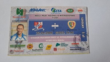 PODBESKIDZIE BIELSKO BIAŁA - PIAST GLIWICE 22-04-2006
