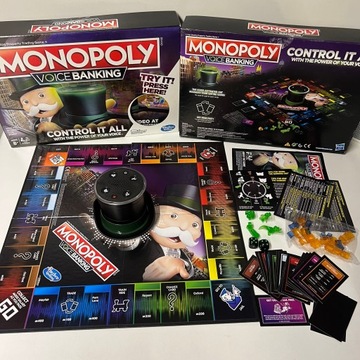 Gra angielska MONOPOLY VOICE BANKING ekstra kompletna HASBRO