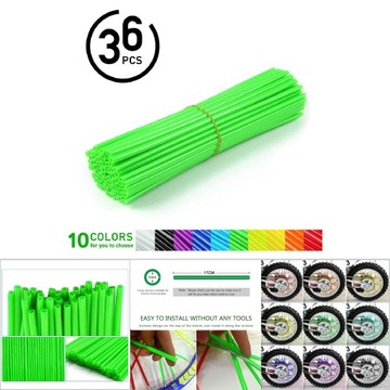 НАКЛАДКИ НА СПИЦЫ ЗЕЛЕНОЙ ТРУБКИ 36 ШТ.