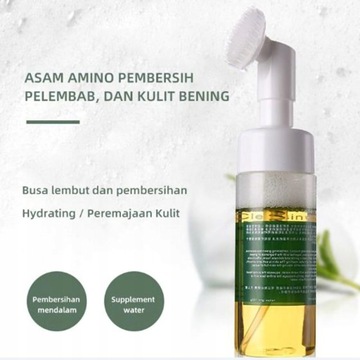 Гиалуроновая кислота, аминокислота, мягко очищает.