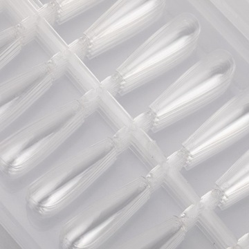 Типсы «балерина», прозрачные, 240 шт.