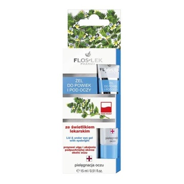 Flos-Lek, Żel Do Powiek I Pod Oczy Ze ŚWIETLIKIEM LEKARSKIM, 15 Ml