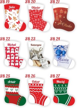 РОЖДЕСТВЕНСКИЙ ПОДАРОК ​​НОСОК, ПОДАРОЧНЫЙ МЕШОК САНТА, ДЛЯ КАМИНА УЗОРЫ