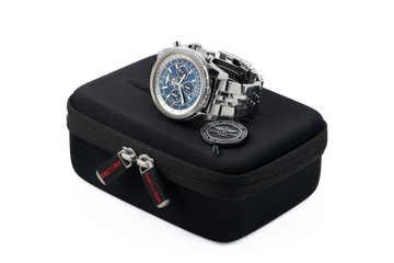 BREITLING BENTLEY 6.75 CHRONOGRAPH STEEL BLUE DIAL REF. A44364