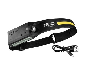 LATARKA CZOŁOWA LED BELT 2W1 99-097 NEO TOOLS