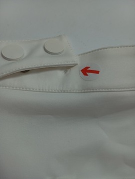 EXRiver Island Biała spódnica mini z materiału scuba z kieszenią 38
