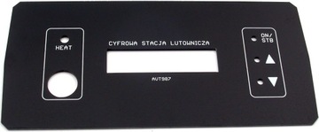 Panel czołowy do cyfrowej stacji lutowniczej RL1, AVT987 F