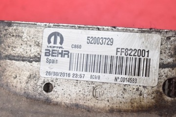 CHLADIČ INTERCOOLER 52003729 PEUGEOT BIPPER 1 I 1.3 HDI 75 KM 08-20