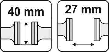 ЗАЖИМ ЧУГУННЫЕ РУЧНЫЕ ТИСКИ SPACE 27 ММ YATO