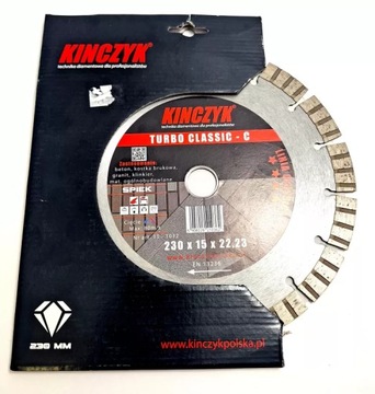 TARCZA DIAMENTOWA KIŃCZYK TURBO CLASSIC C 230