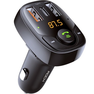 АВТОМОБИЛЬНОЕ ЗАРЯДНОЕ УСТРОЙСТВО ROCK ДЛЯ АВТОМОБИЛЕЙ BT BLUETOOTH FM-ПЕРЕДАТЧИК