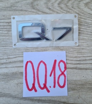 EMBLEMAT ZNACZEK KLAPY TYŁ ''Q7''