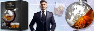 Виски карафе Globe Set Glass со вкусом на день рождения подарка