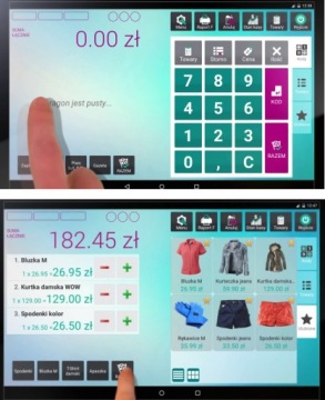 POS-комплект x 2 экрана + программа + печать. фискальный. БОНО