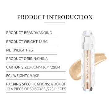 Shimmer Shadow Stick Розовый, Кремовый, блестки*6 шт.