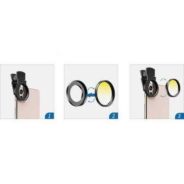 Filtry Apexel 7w1 do telefonu, filtr CPL ND32 STAR