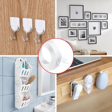 Нано-лента, прочная, двусторонняя, многоразовая, водонепроницаемая, 5 м x 30 мм