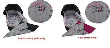 KAREX Wkład materac do gondoli dwust MINKY bawełna