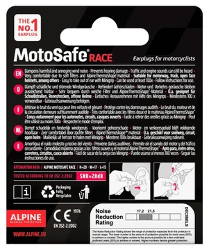 Мотоциклетные затычки для ушей ALPINE MotoSafe Race MotoGP Limited