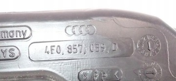 KANÁL VZDUCHU LEVÝ PŘEDNÍ 4E0857039D AUDI A8 D3