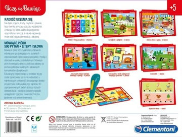 ГОВОРЯЩЕЕ РУЧКА 500 ВОПРОСОВ БУКВЫ И СЛОВА CLEMENTONI