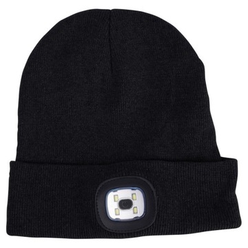 Шапка с ФОНАРЕМ, светодиодное освещение, теплый зимний налобный фонарь, изолированные батарейки.