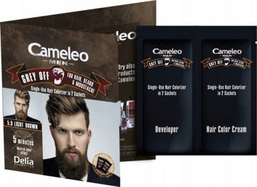 КРАСКА ДЛЯ БРОДЫ И УСОВ CAMELEO DELIA ДЛЯ МУЖЧИН 5.0 КОРИЧНЕВЫЙ