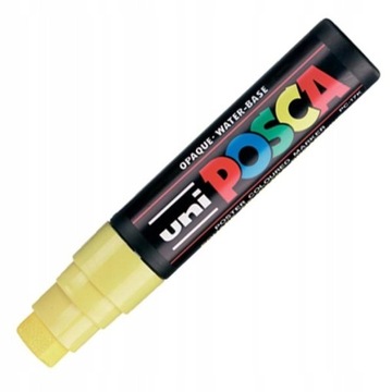 MARKER POSCA PC-17K Z FARBĄ PLAKATOWĄ ŻÓŁTY UNI