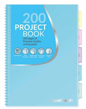KOŁOBRULION B5 COOLPACK PASTEL B5 200 KARTEK NIEBIESKI