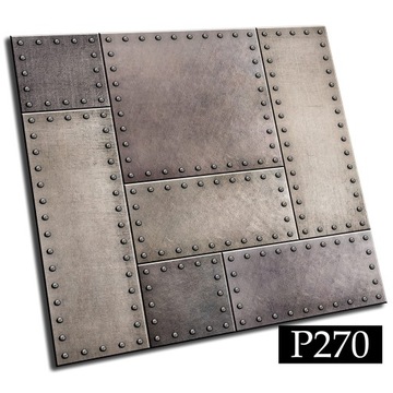 Kafelki PCV samoprzylepne 30cm Tekstura blachy