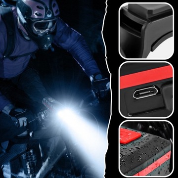 ПЕРЕДНЯЯ СВЕТОДИОДНАЯ СЧЕТКА ВЕЛОСИПЕДА, ГРОМКИЙ ЗВОНОК, АККУМУЛЯТОР 2400 мАч