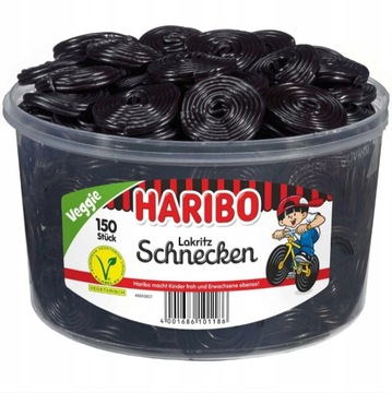 Жевательные конфеты Haribo Schnecken с солодкой 1,5 кг С DE
