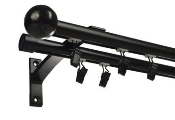 KARNISZ SZYNA ALUMINIOWY PODW. Fi 19 130 CM SATYNA