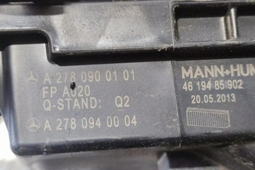 POUZDRO FILTRU VZDUCHU MERCEDES-BENZ CLS (C218) A2780900201 5.5L GASOLINE